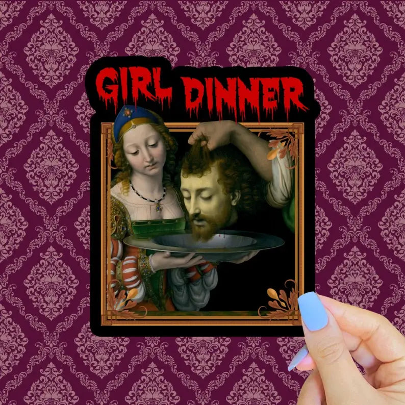 Girl Dinner Sticker