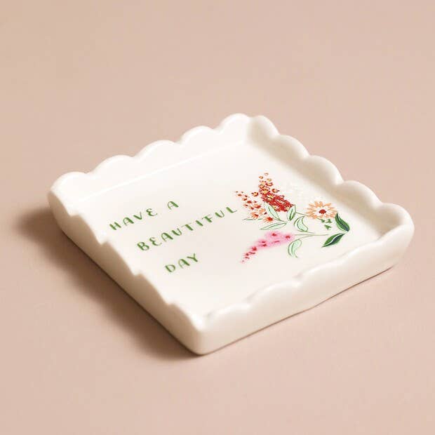 Beautiful Day Square Trinket Dish