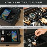 Black Edition Military Watch Box - 10 Slot