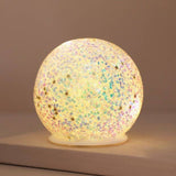 Small LED Iridescent Glitter Light Globe