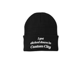 I Got Dicked Down in Kansas City Embroidered Winter Beanie