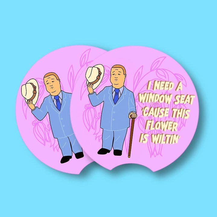 Wiltin' Flower Car Coasters