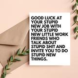 Coworker or Boss Leaving Gift, New Job Card for Friend