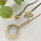 Long Y-drop Magnifying Glass Necklace