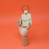 Leather Boobs Key Fob
