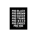 Pro Hoe Sticker