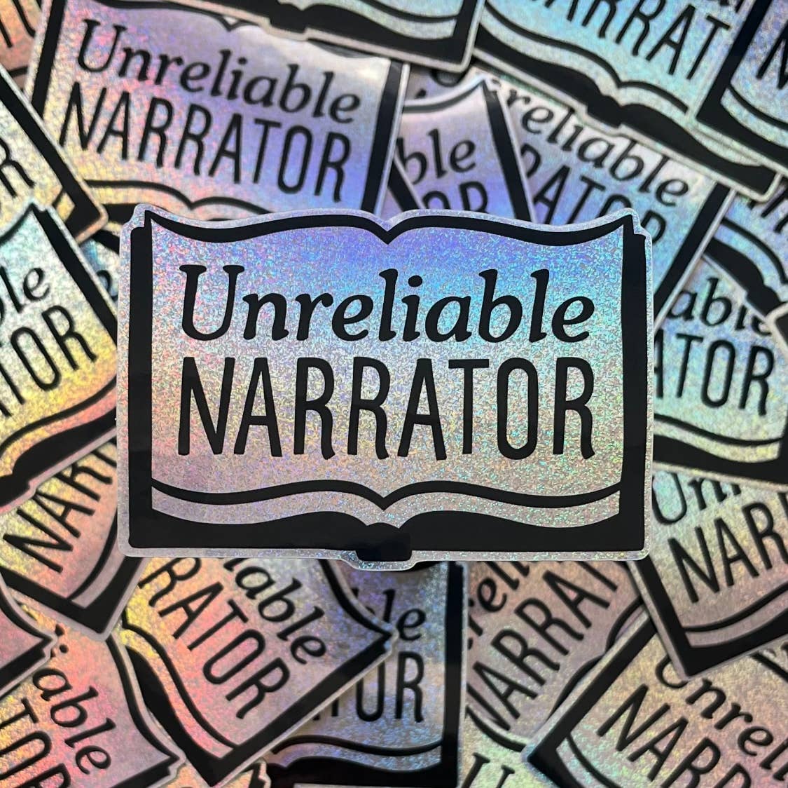 Unreliable Narrator vinyl sticker