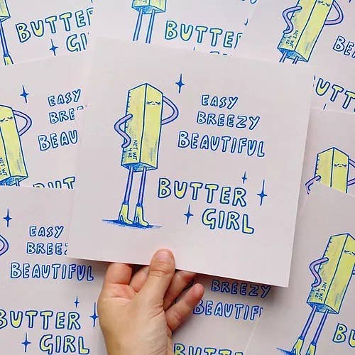 Butter Girl Art Print