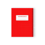 Monchhichi Red Spiral Notebook