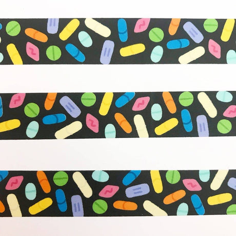 Colorful Pills Meds Washi Tape