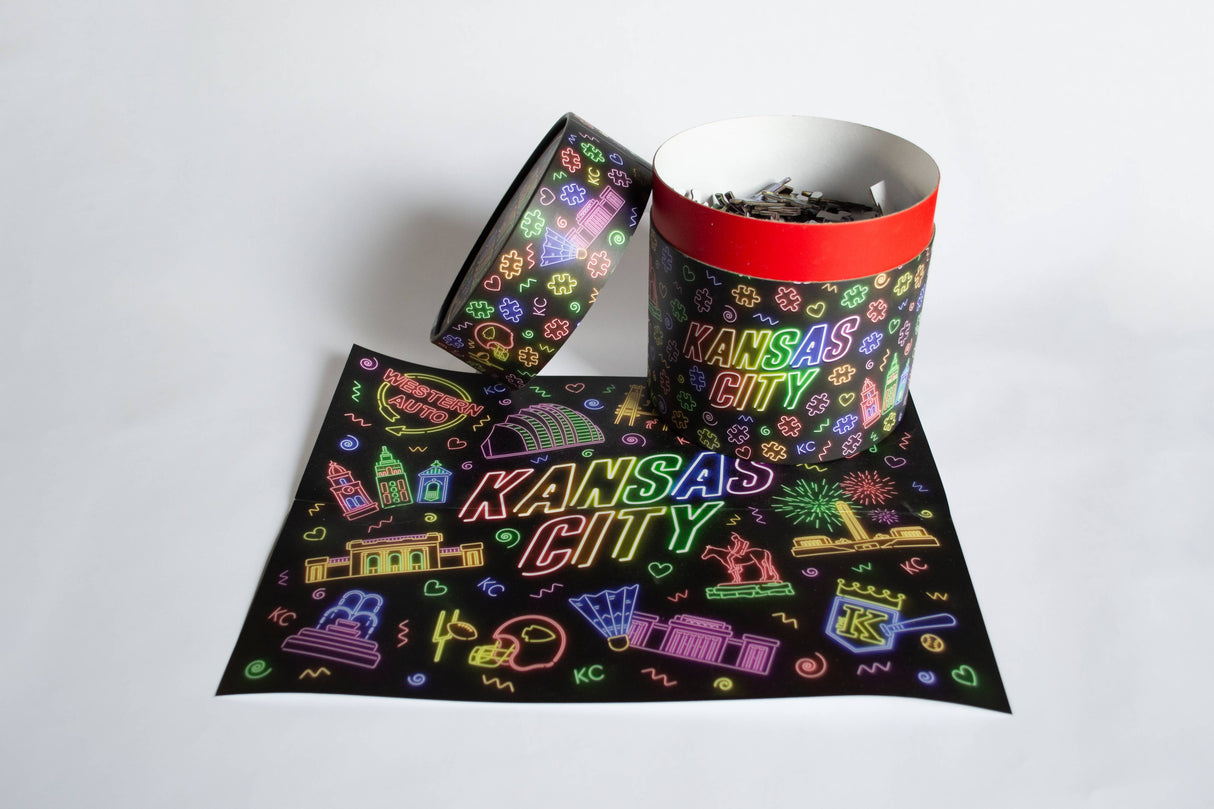 Neon Lights Kansas City Puzzle