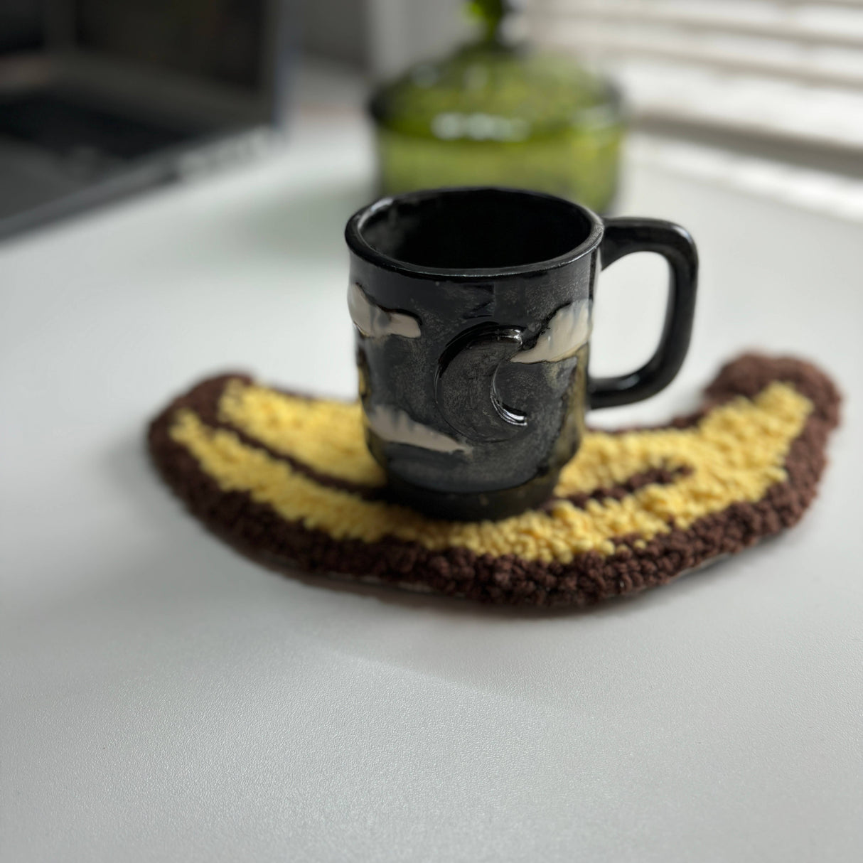 Banana Hand Tufted Mug Rug