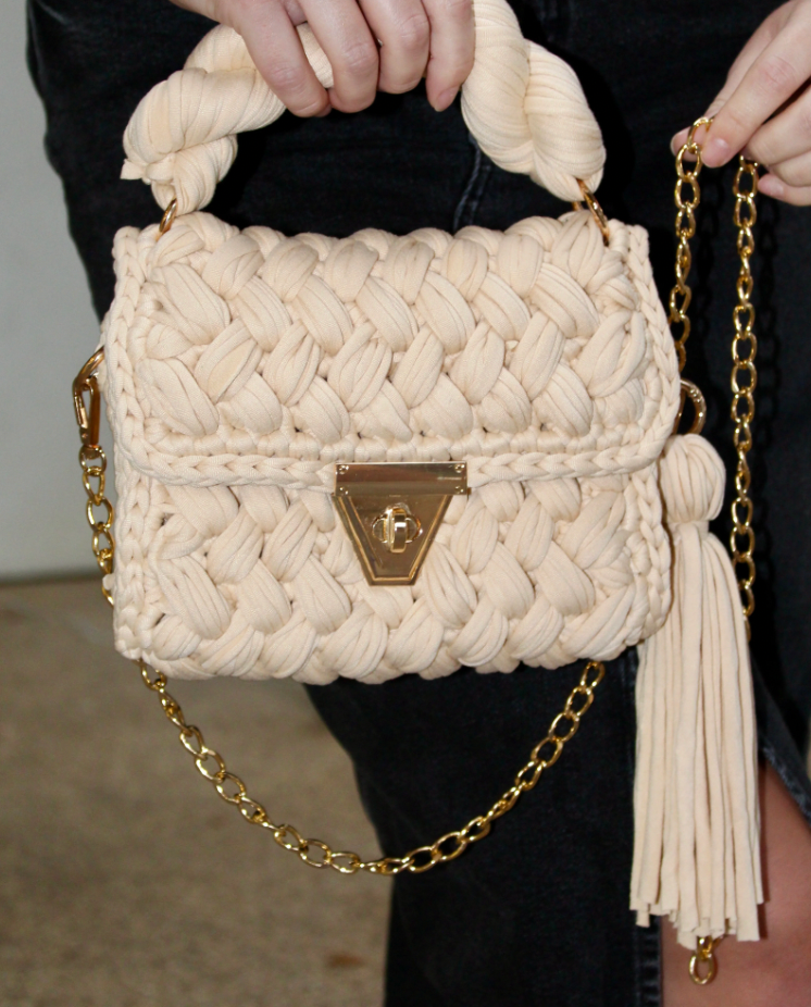 Ivory Montego Woven Bag