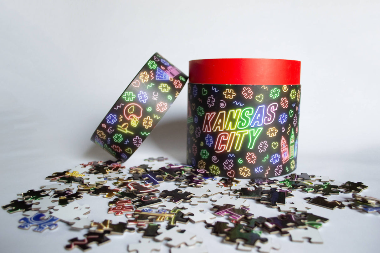 Neon Lights Kansas City Puzzle
