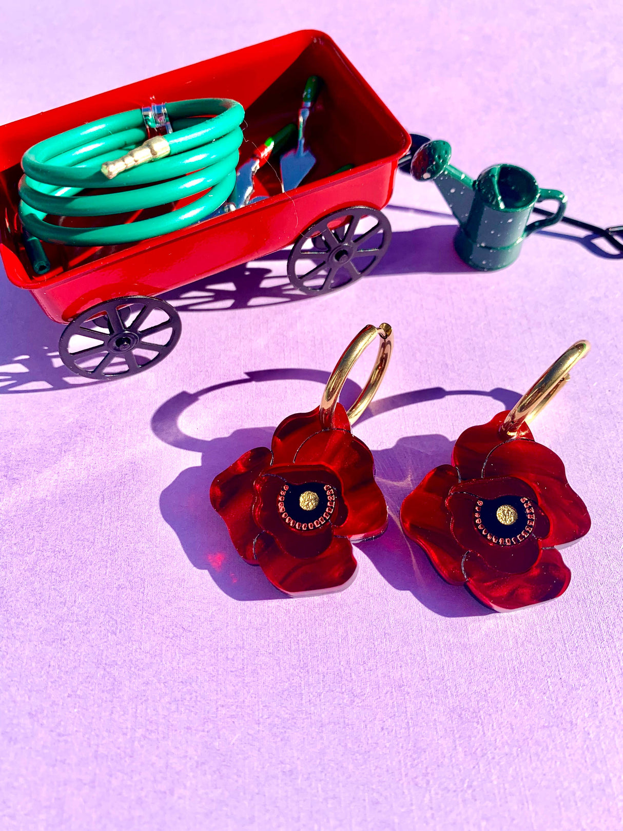Poppy Flowers Earrings