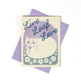 Live Loaf Love - Risograph Greeting Card