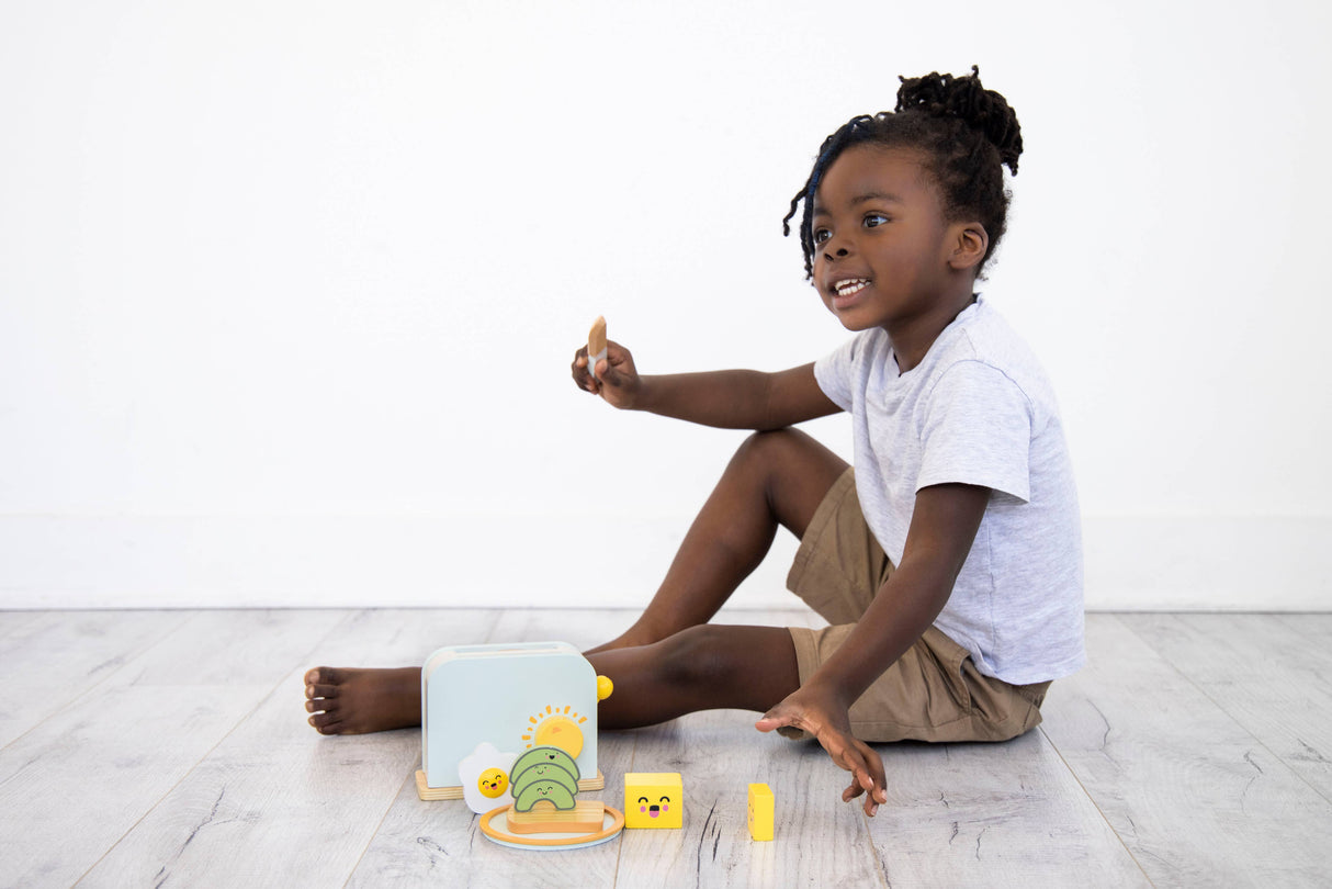 Brunch Time Wooden Toaster Set, Developmental Toy