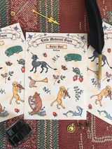 Medieval Manuscript Creatures Sticker Sheet