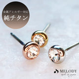 18K Gold Plated Titanium-Post Stud Earrings