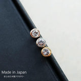 18K Gold Plated Titanium-Post Stud Earrings