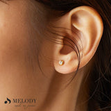 18K Gold Plated Titanium-Post Stud Earrings