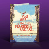 Fearless Badass Greeting Card