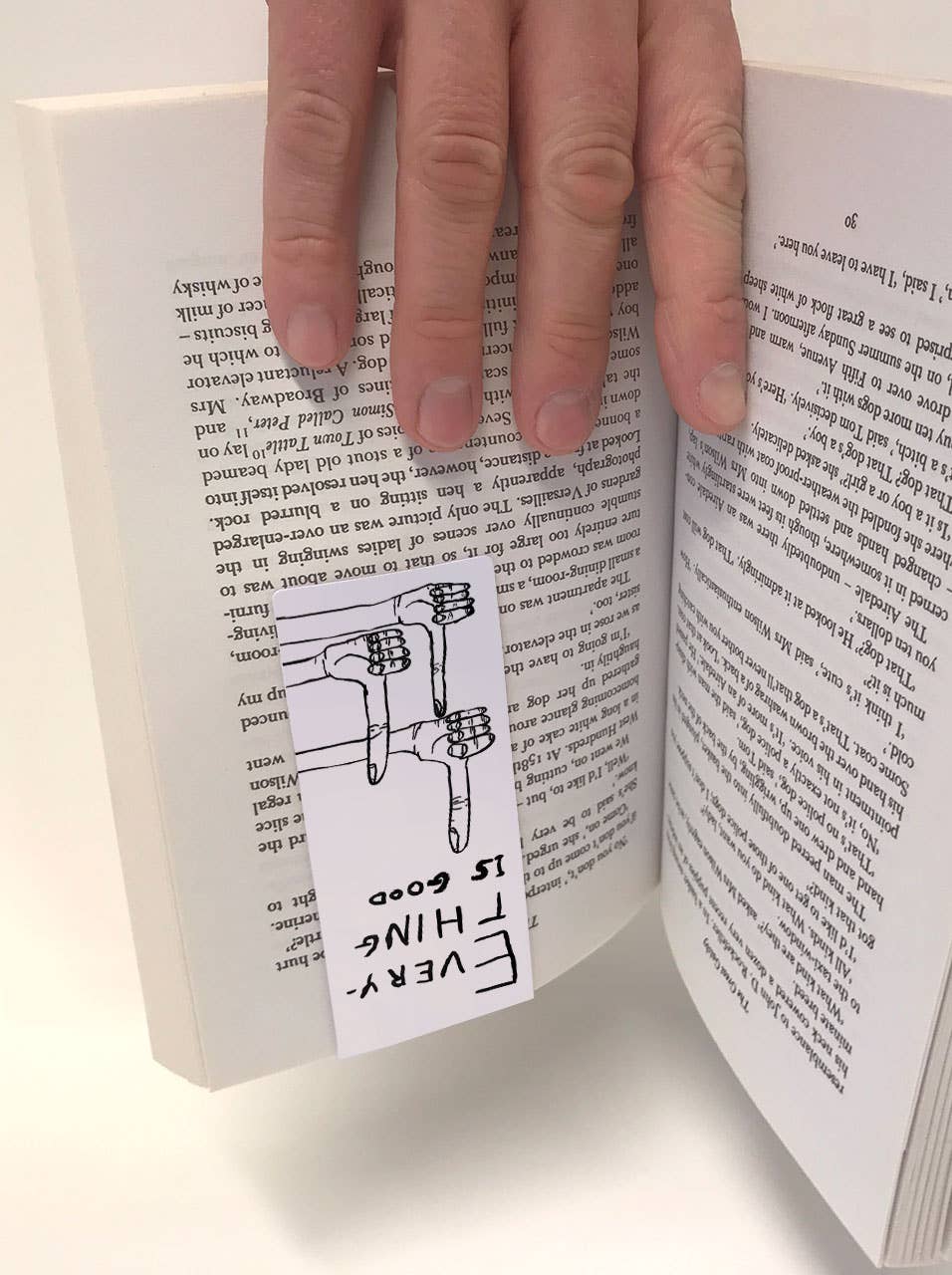 Everything Is Good Magnetic Bookmark by David Shrigley