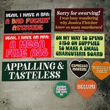 On my way to spend $150 Charcuterie board Bumper Sticker