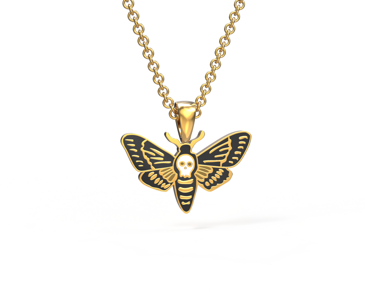 Deaths-Head Hawkmoth Pendant