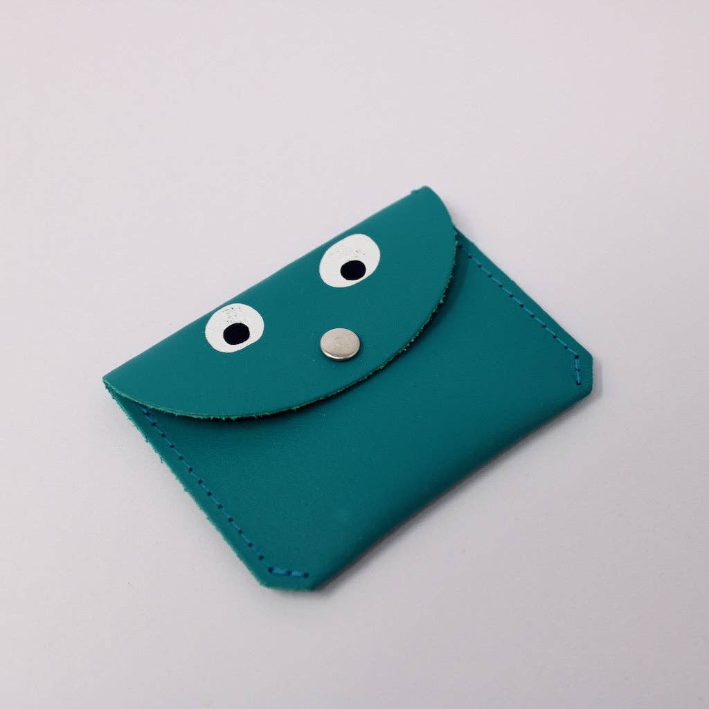 Leather Mini Money Googly Eye Purse