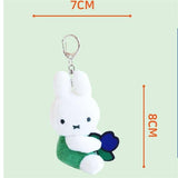 Green Miffy Flower Mini Backpack Keychain