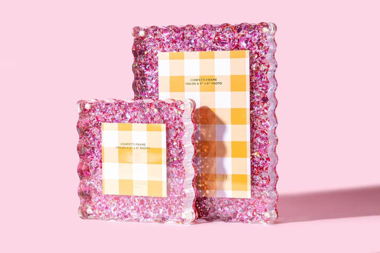 Small Picture Frame - Pink Confetti