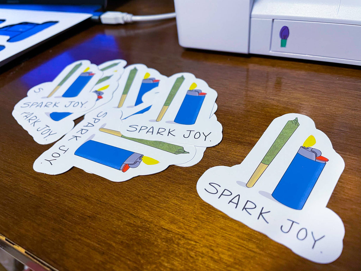 Spark Joy Vinyl Sticker