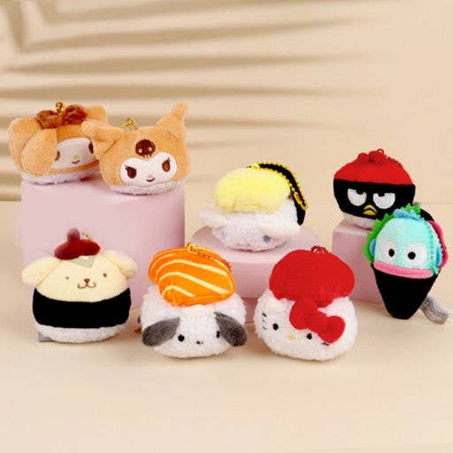 Sanrio Sushi Plush Keychain (5cm)