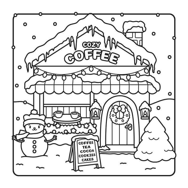Snuggly Winter Coloring Book by