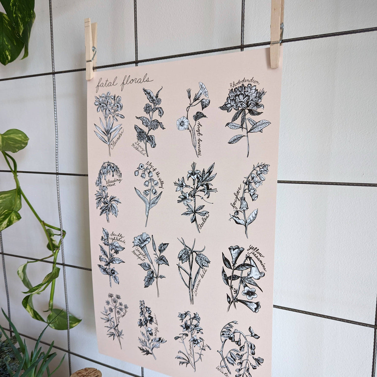 Fatal Florals Art Print