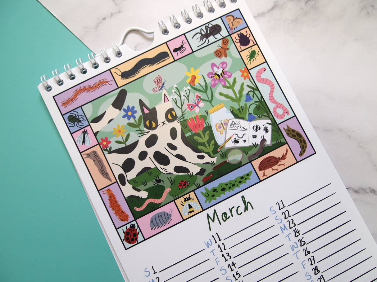 I like Cats 2026 A5 wall calendar