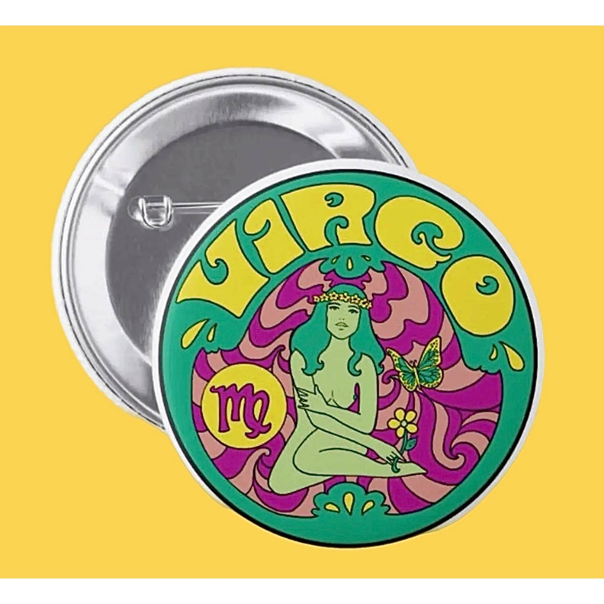 Zodiac Pinback Button