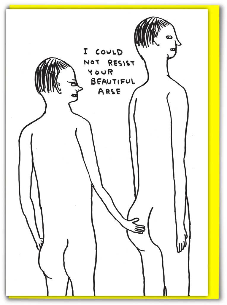 Beautiful Arse Greeting Card
