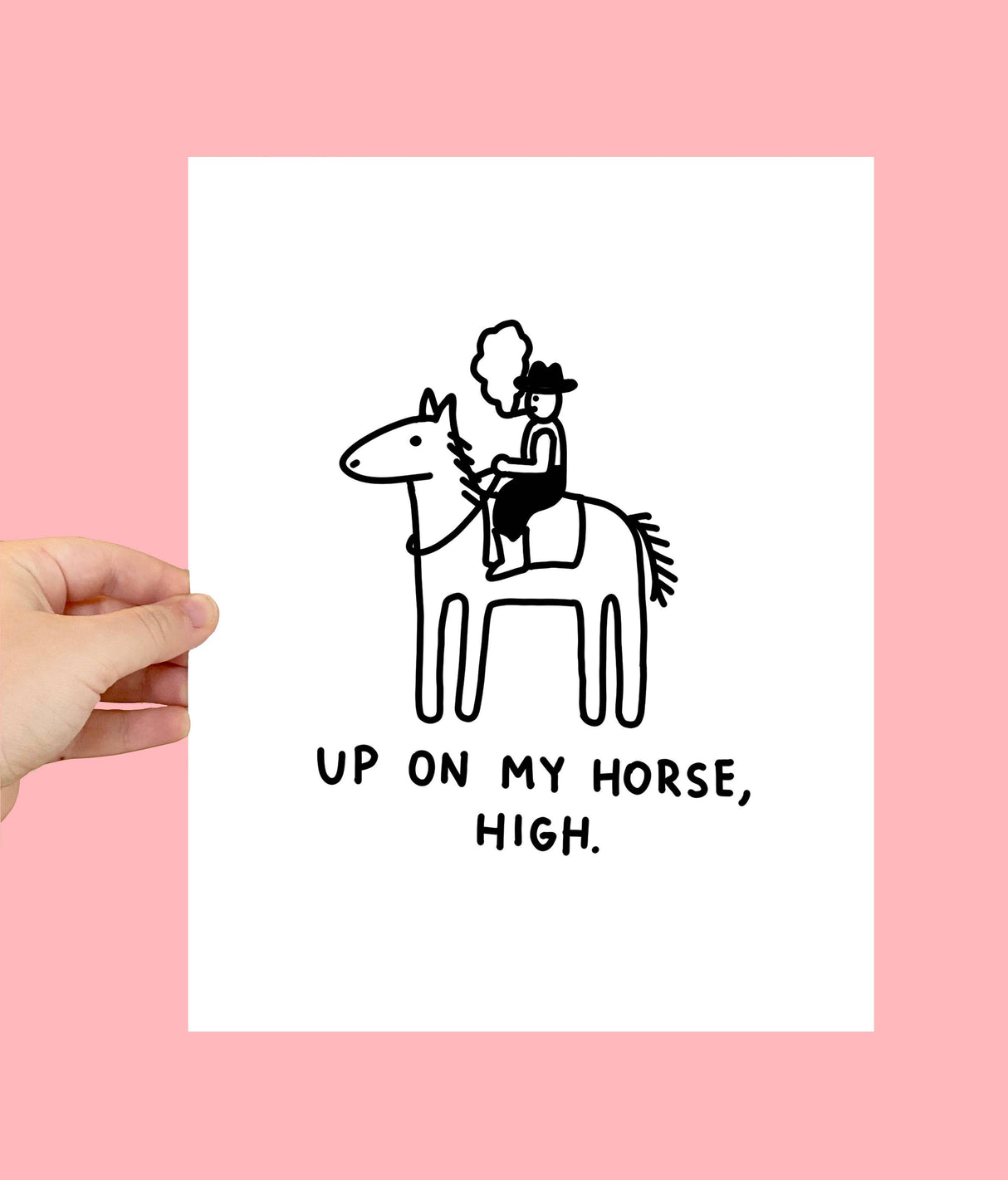 High Horse Art Print