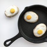 Handmade Ceramic Fried Egg Magnet