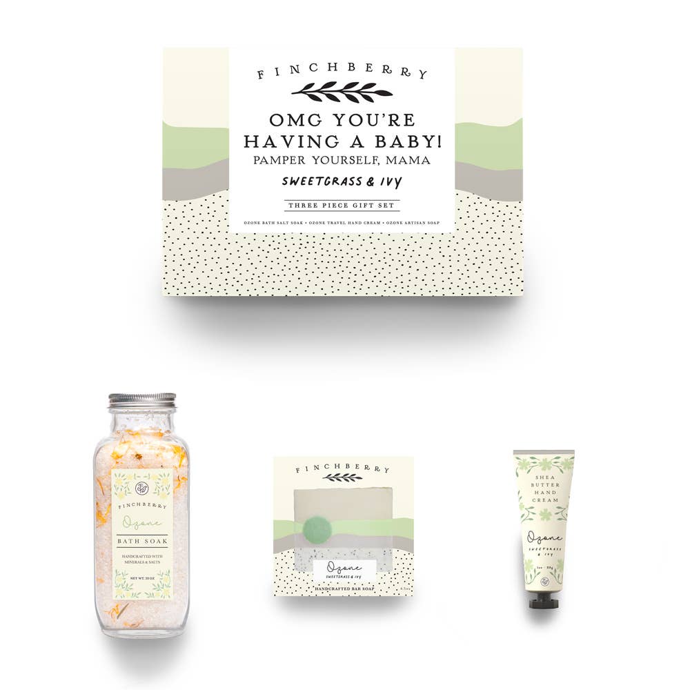 OMG You're Having A Baby 3 
Pc Baby Shower Gift Set for Moms