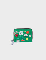 Frodo Irish Green Leather Zip Around Wallet - Floralia Design