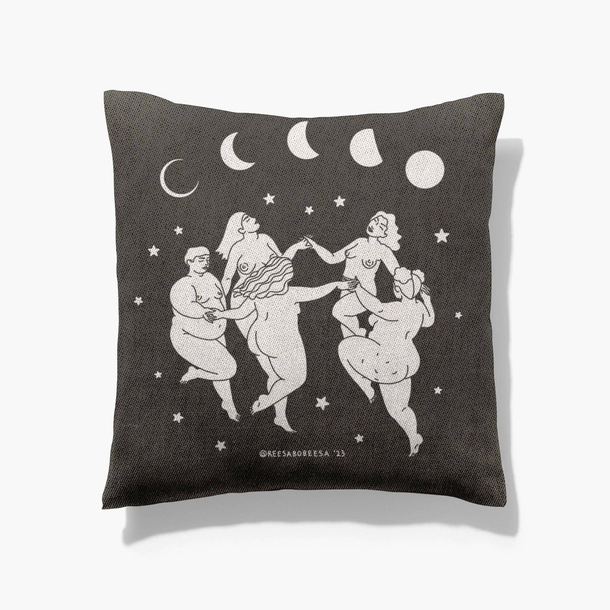 Girl's Night Woven Throw Pillow