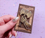 Battle Axe & Gauntlet Enamel Pin