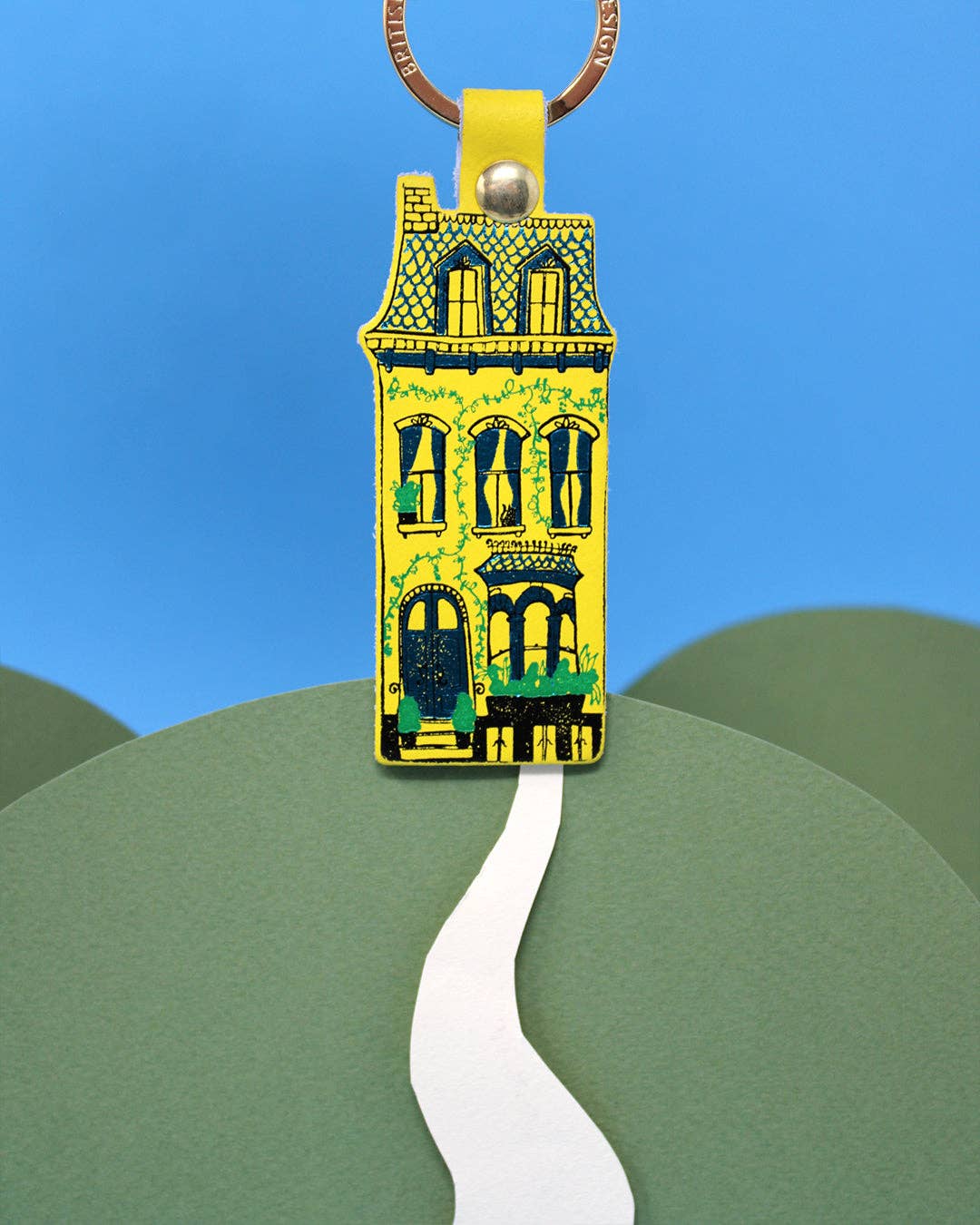 Leather Dolls House Key Fob