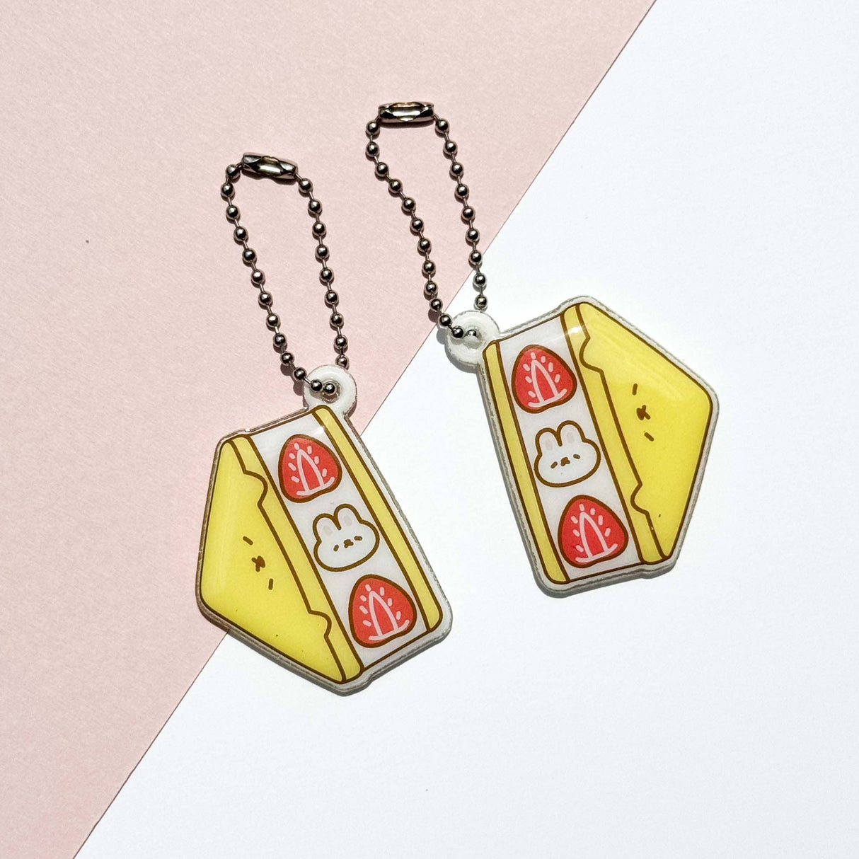 Mellow the Japanese Fruit Sandwich Puffy Keychain