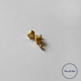 Matte Gold Stud Earrings