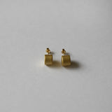 Matte Gold Stud Earrings