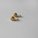 Matte Gold Stud Earrings